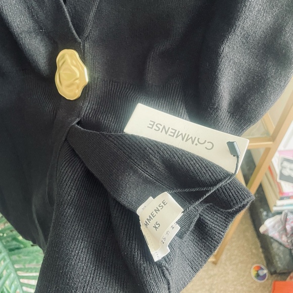 Commense V-neck Buttoned Detail Sweater Vest XS US6 - Picture 5 of 9